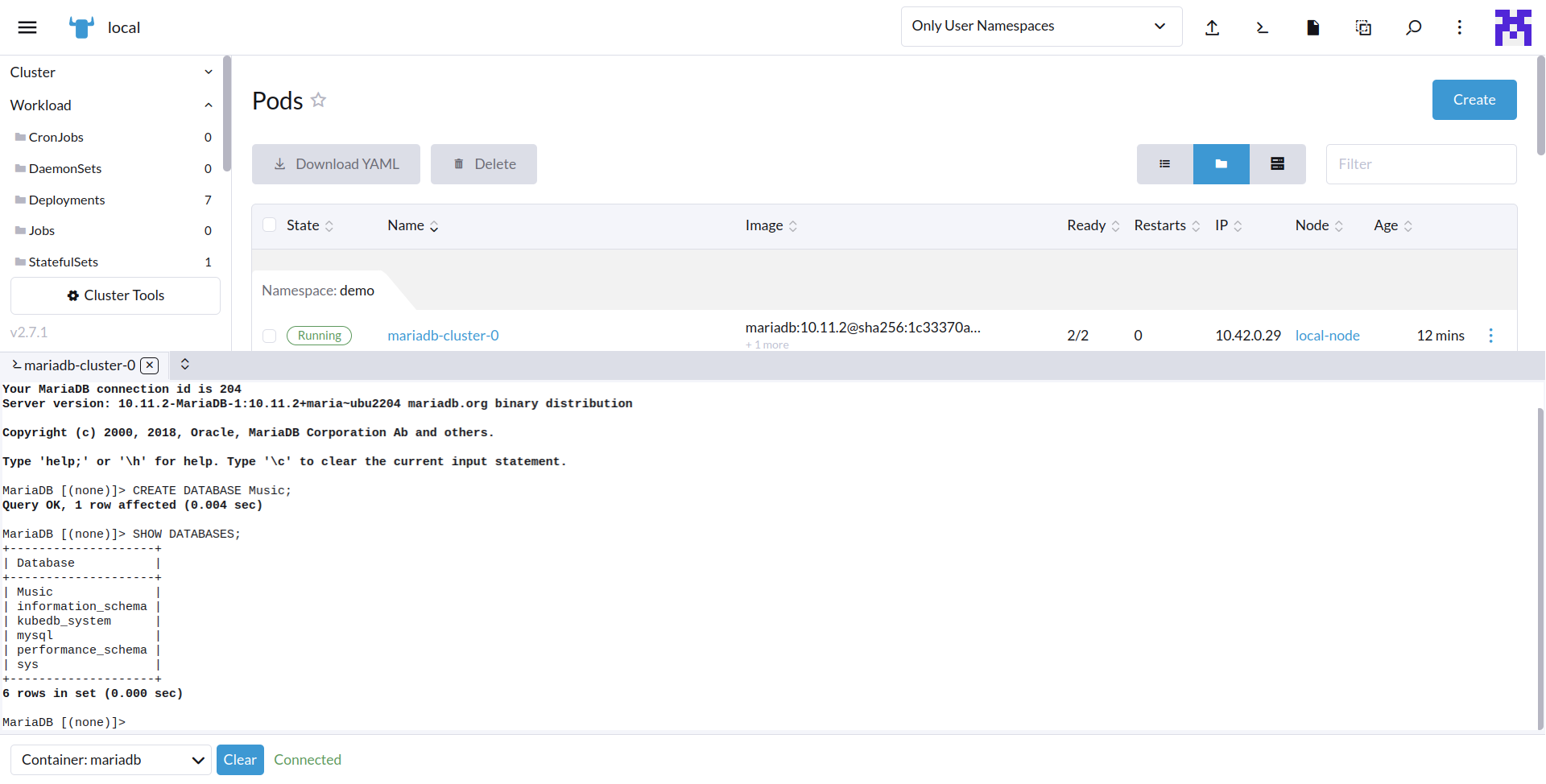 create music database